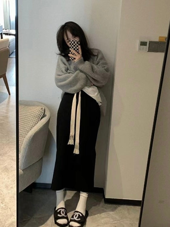 Knit Midi Skirt