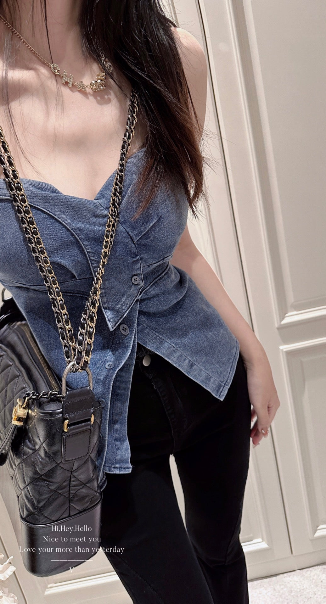 Denim Tube Top