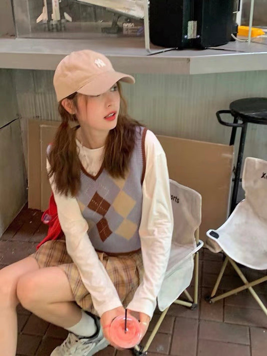 Diamond Knit Vest