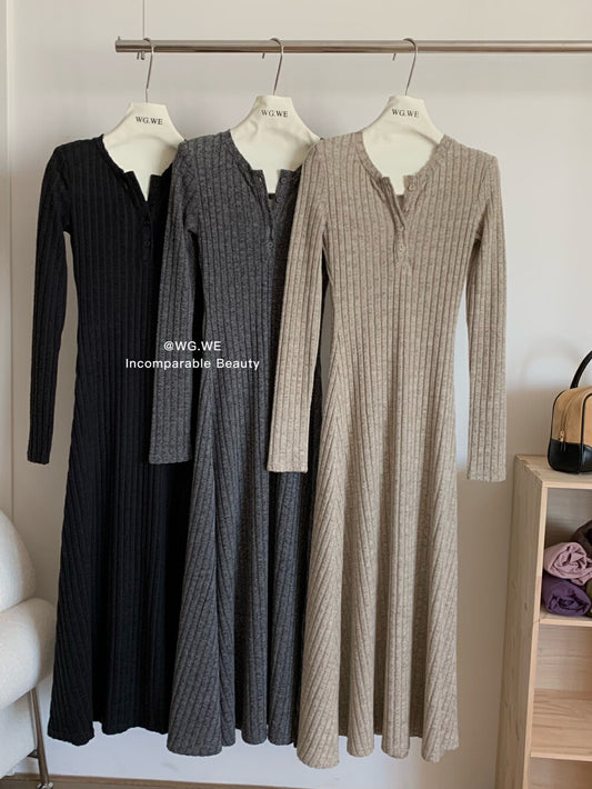 Ribbed Sweater Dress