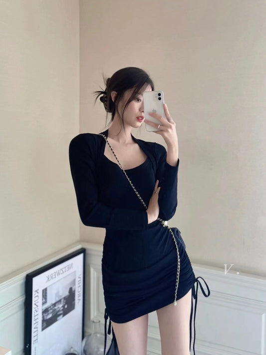 Ballet Square Neck Dress