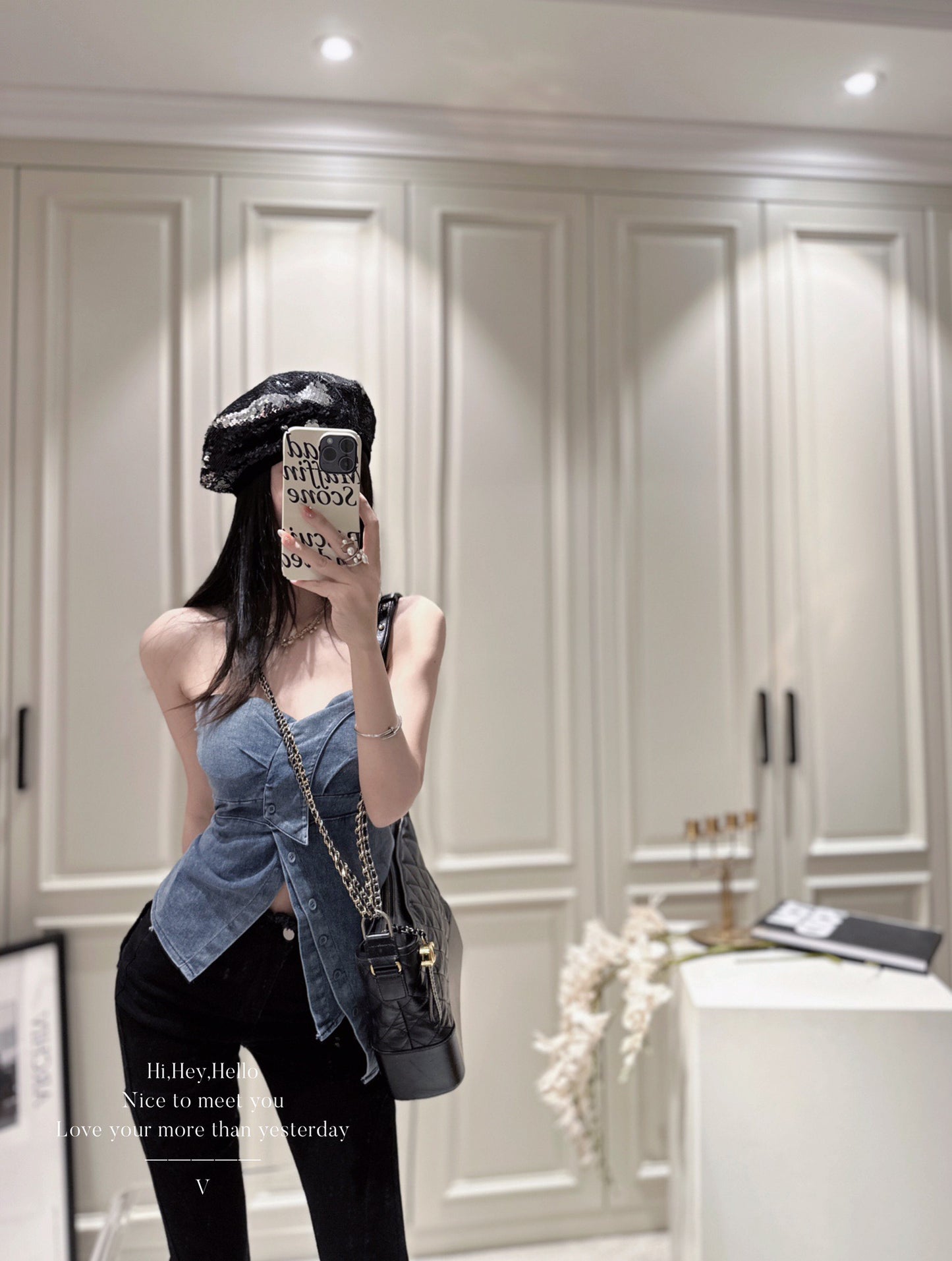 Denim Tube Top