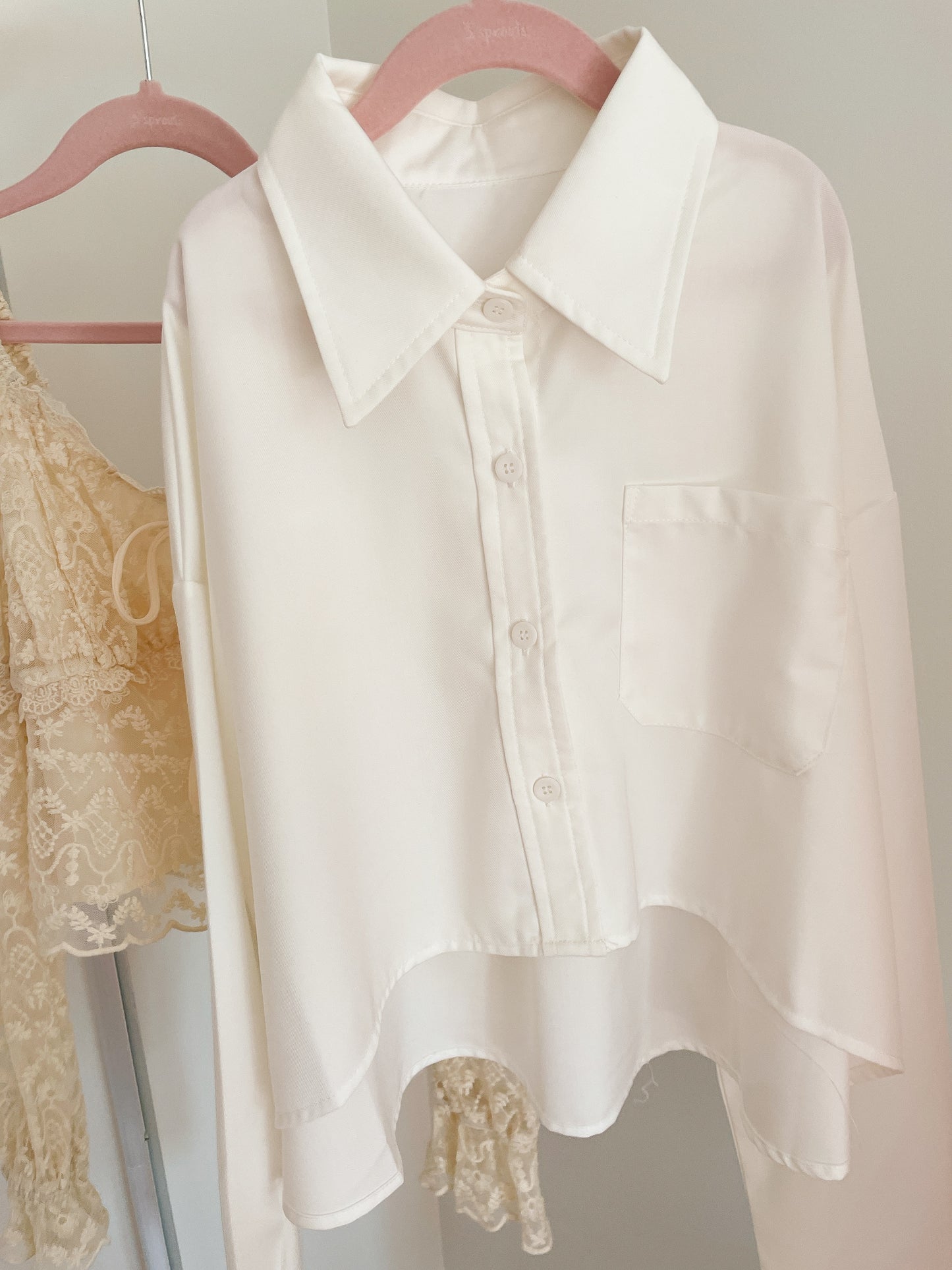 Batwing Sleeves Cropped Blouse