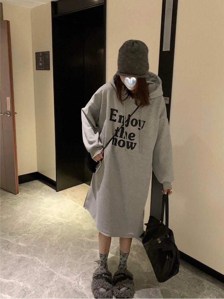 Letters Sweatshirt Dress