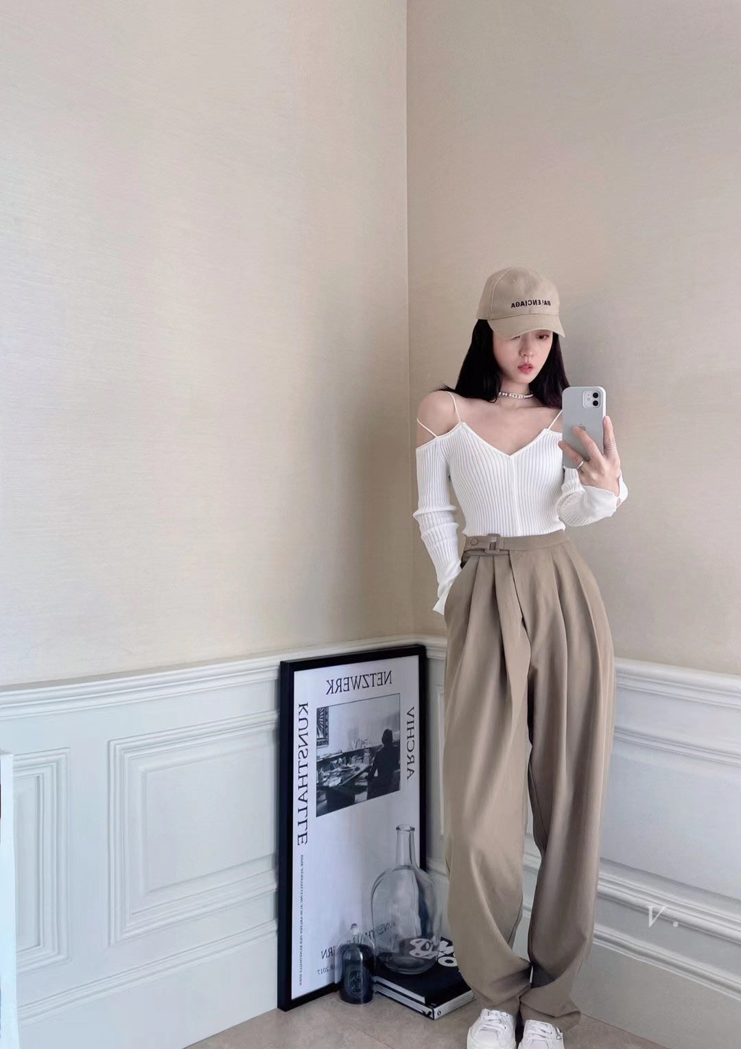 High Rise Soft Relaxed Trousers