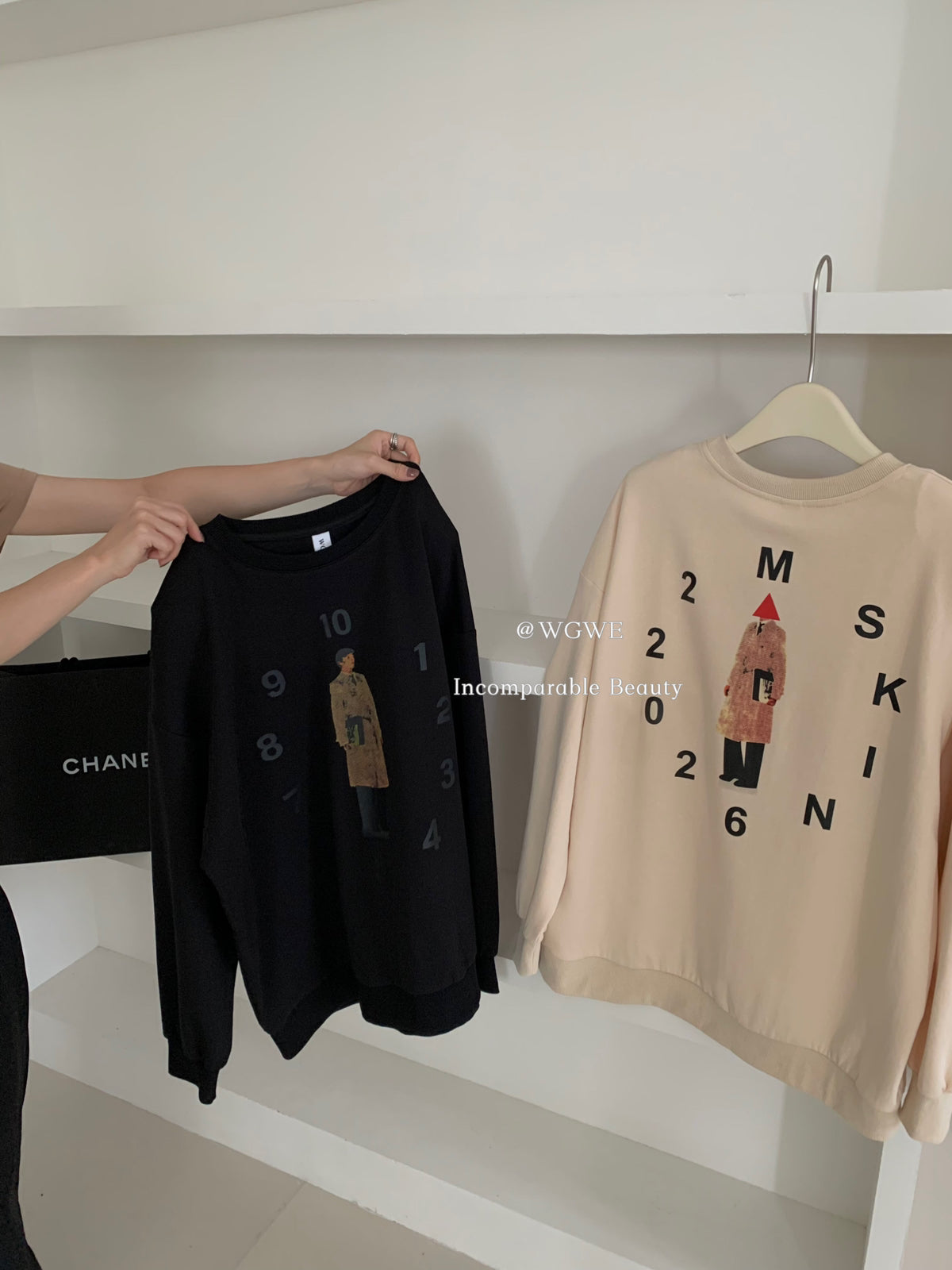 Double Sided Clocks Sweatshirt