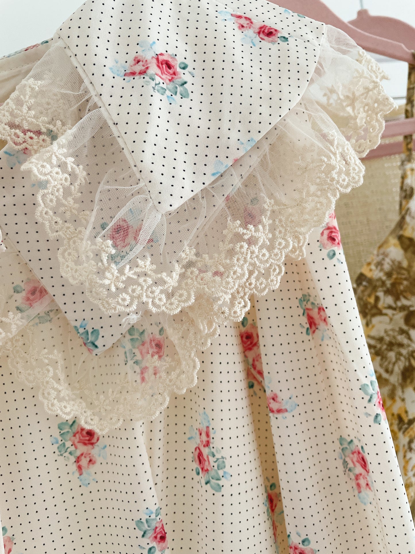 Floral Flounce Collar Dress
