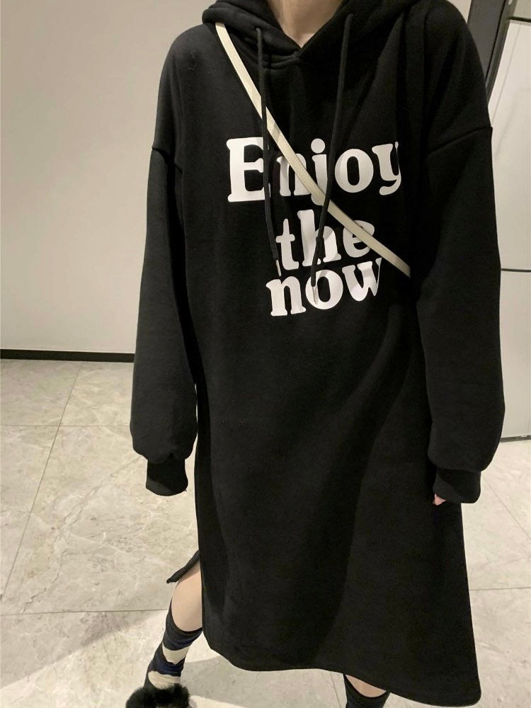 Letters Sweatshirt Dress