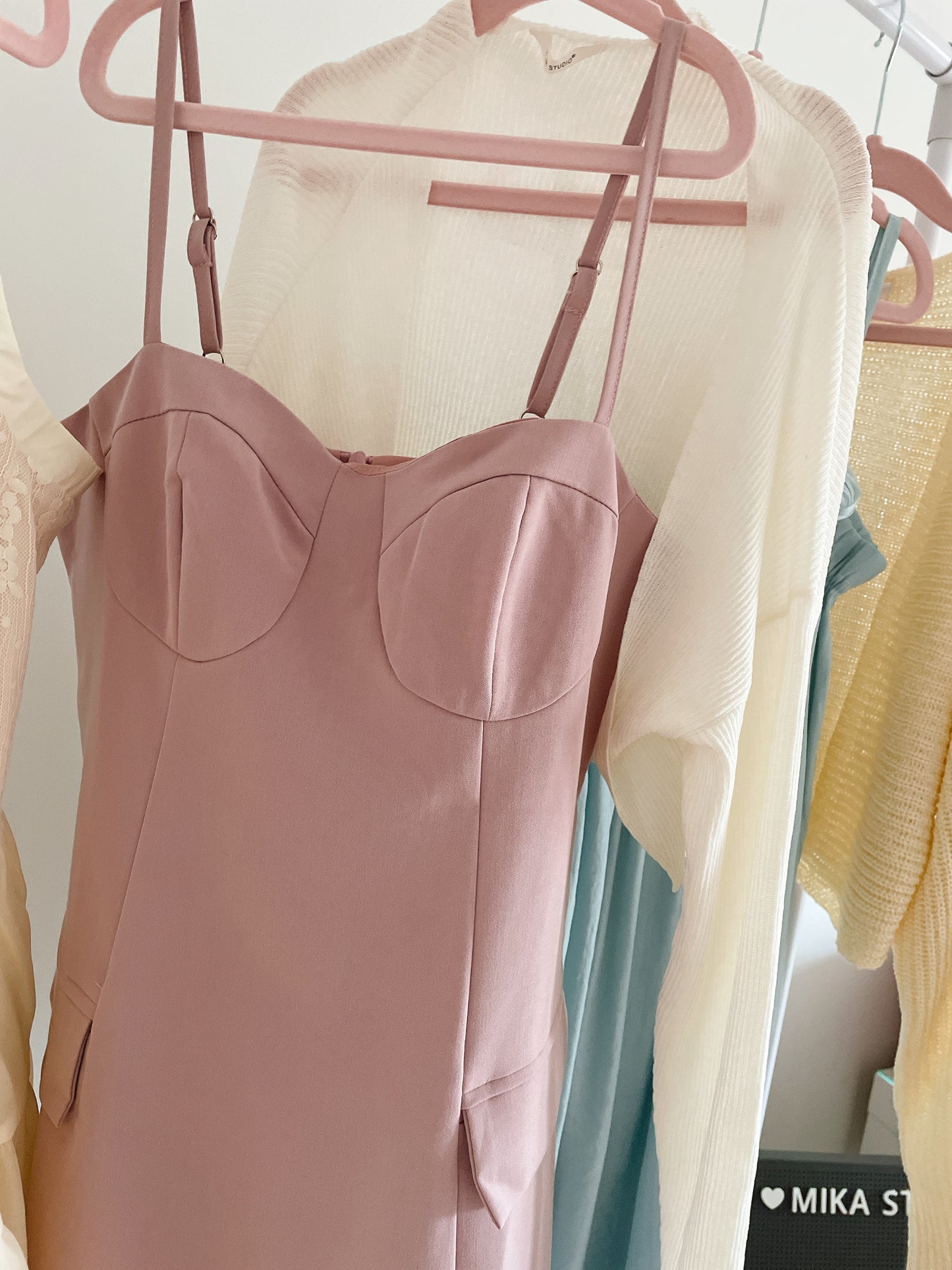 Dusty Pink Dress Set