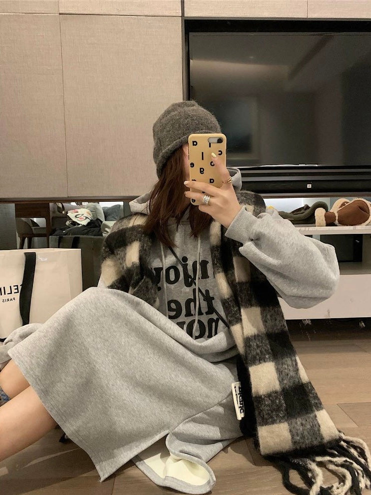 Letters Sweatshirt Dress