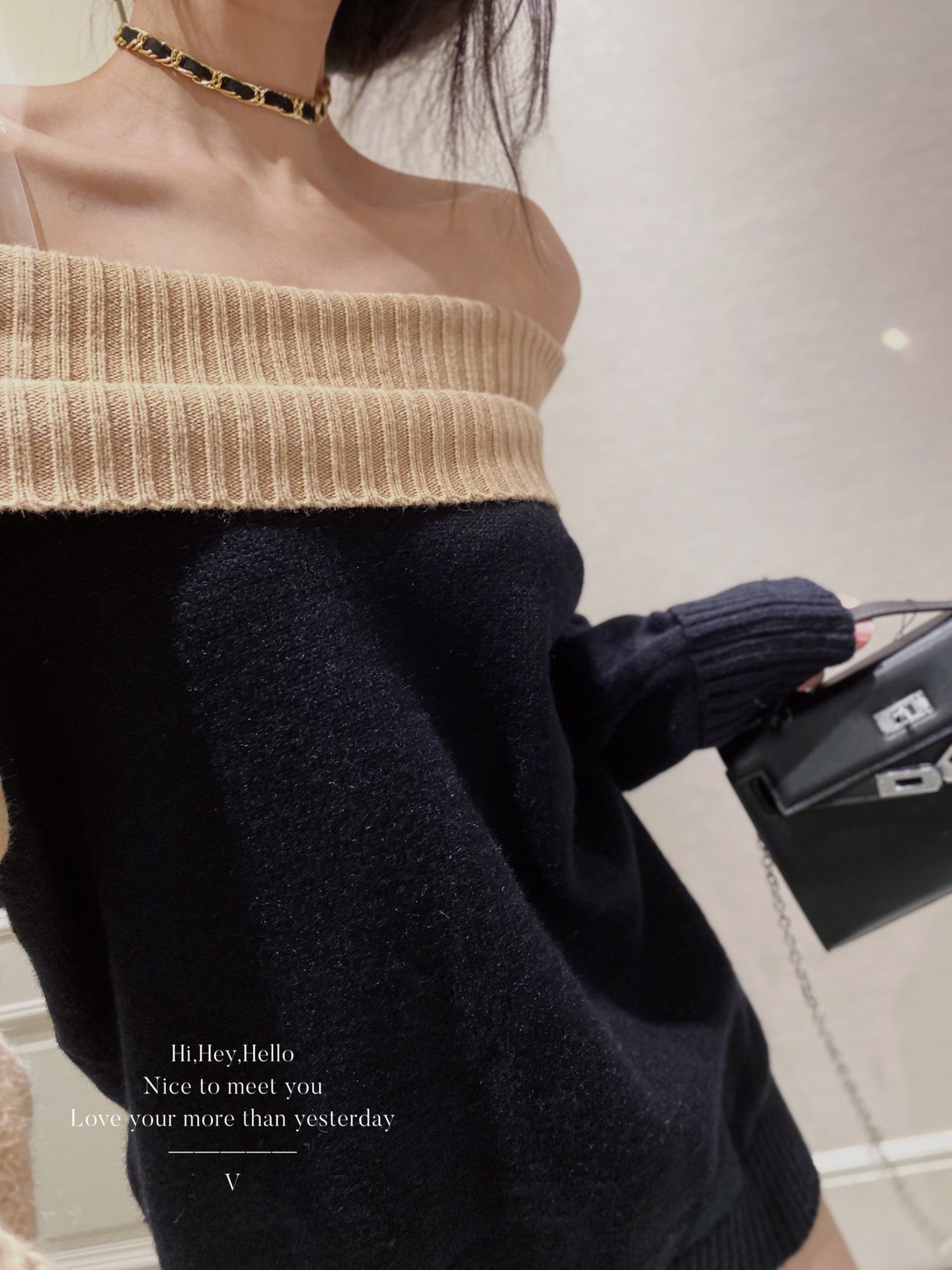 Off Shoulder Sweater Dress
