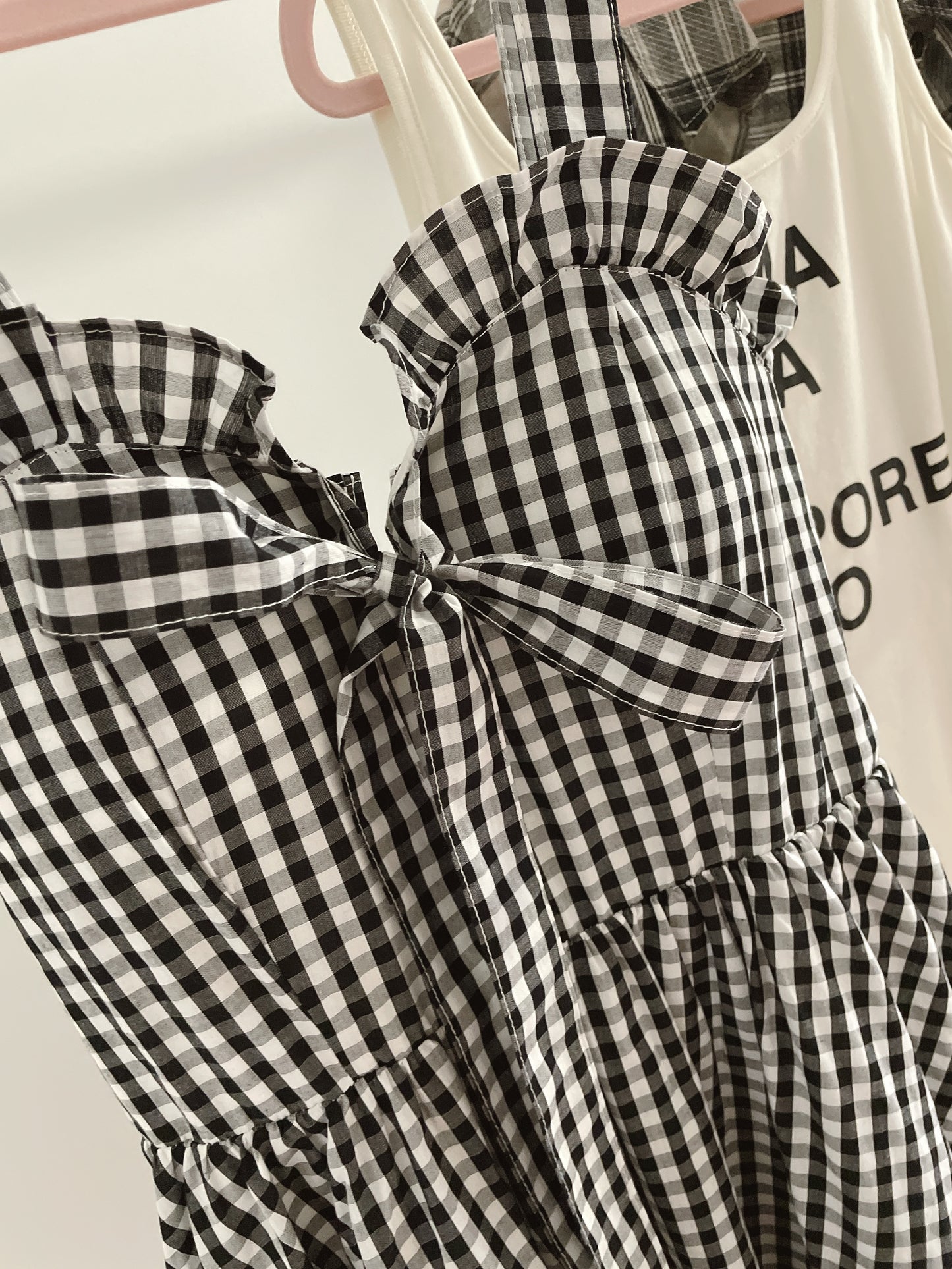 Vintage Plaid Midi Dress