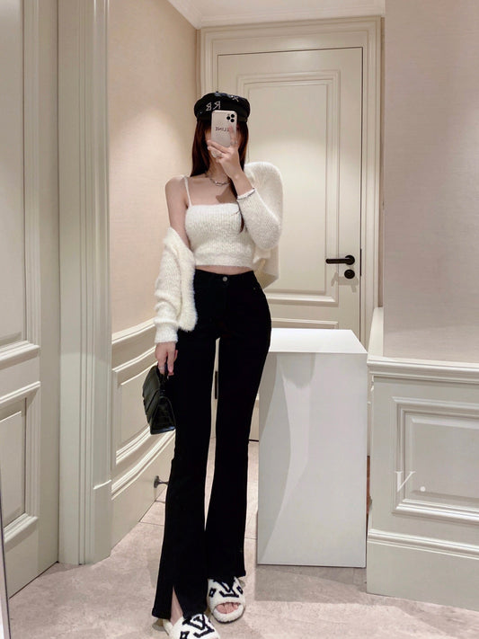 Split Flare Jeans