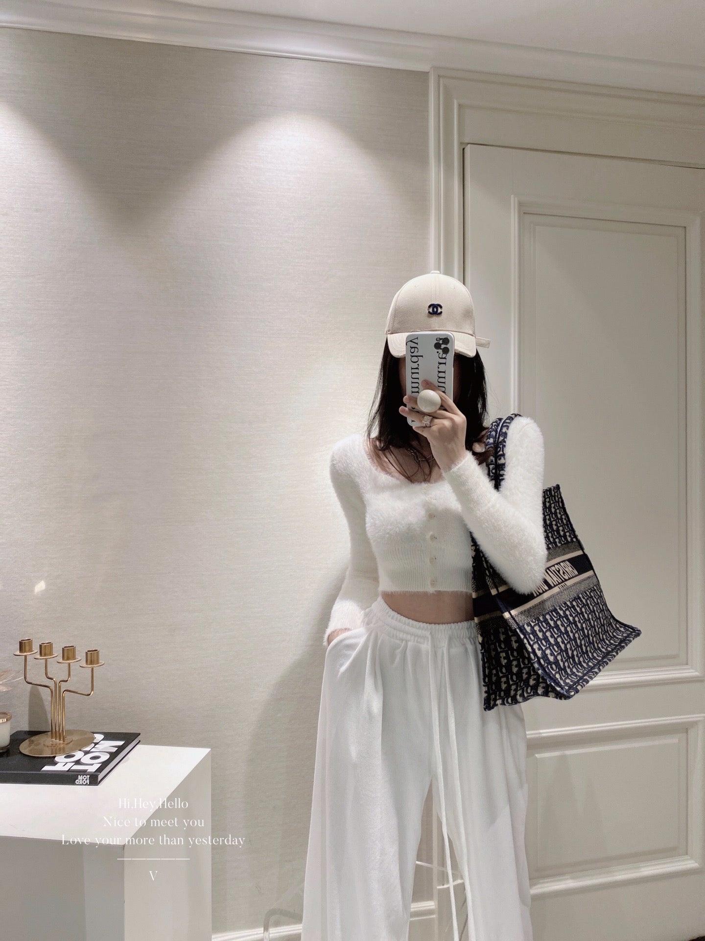 Faux Mink Cropped Top