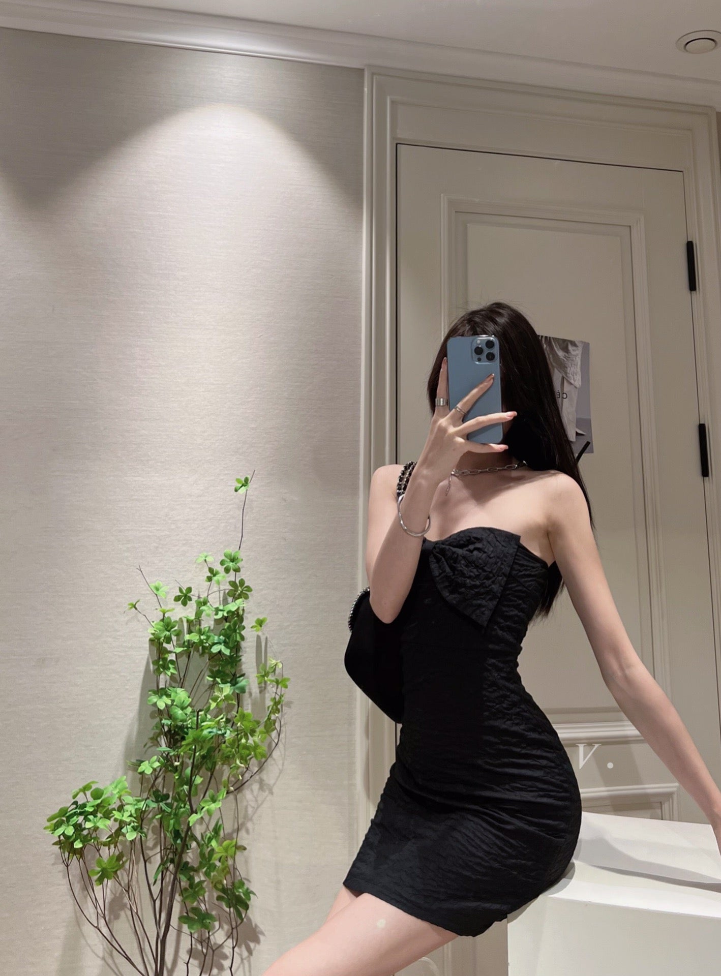 Ribbon Bodycon Tube Dress