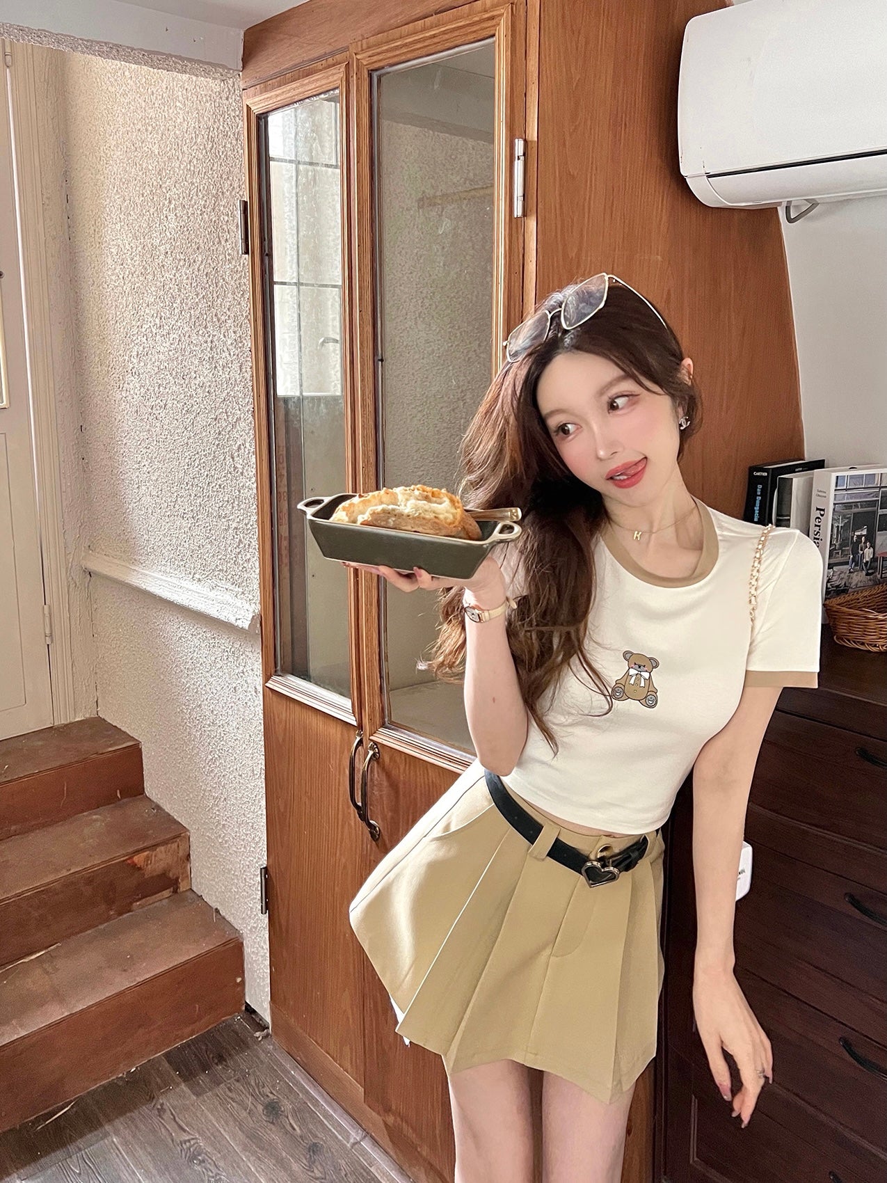 Cute Bear Soft Cropped Tee