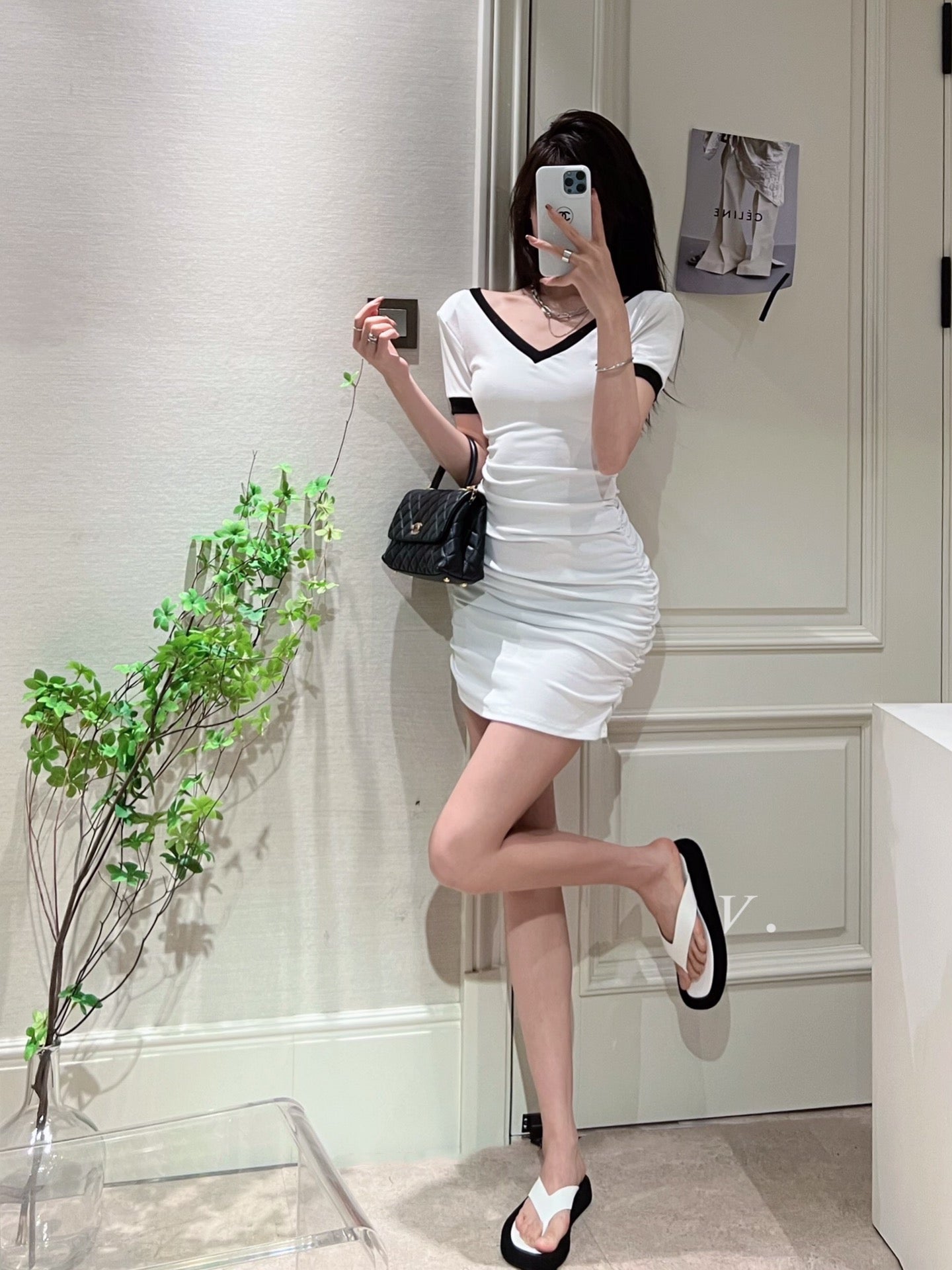 Coco V-neck Bodycon Dress