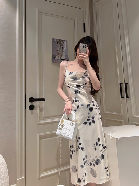 Floral Silk Cami Dress