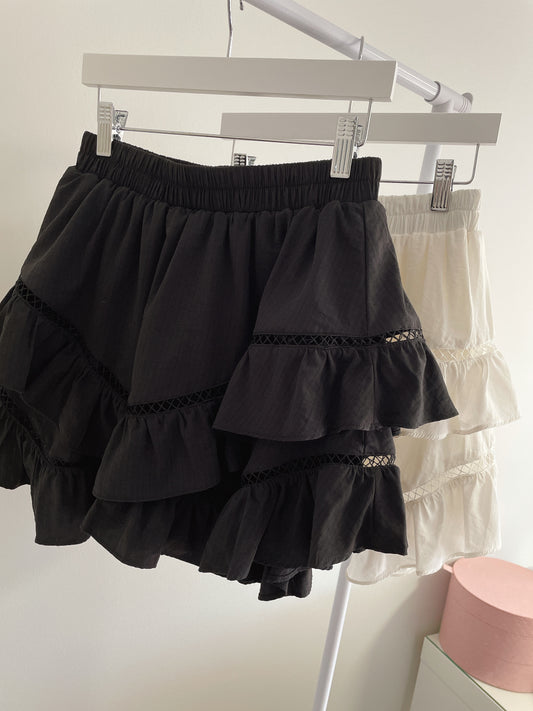 Pointelle Layered Skort