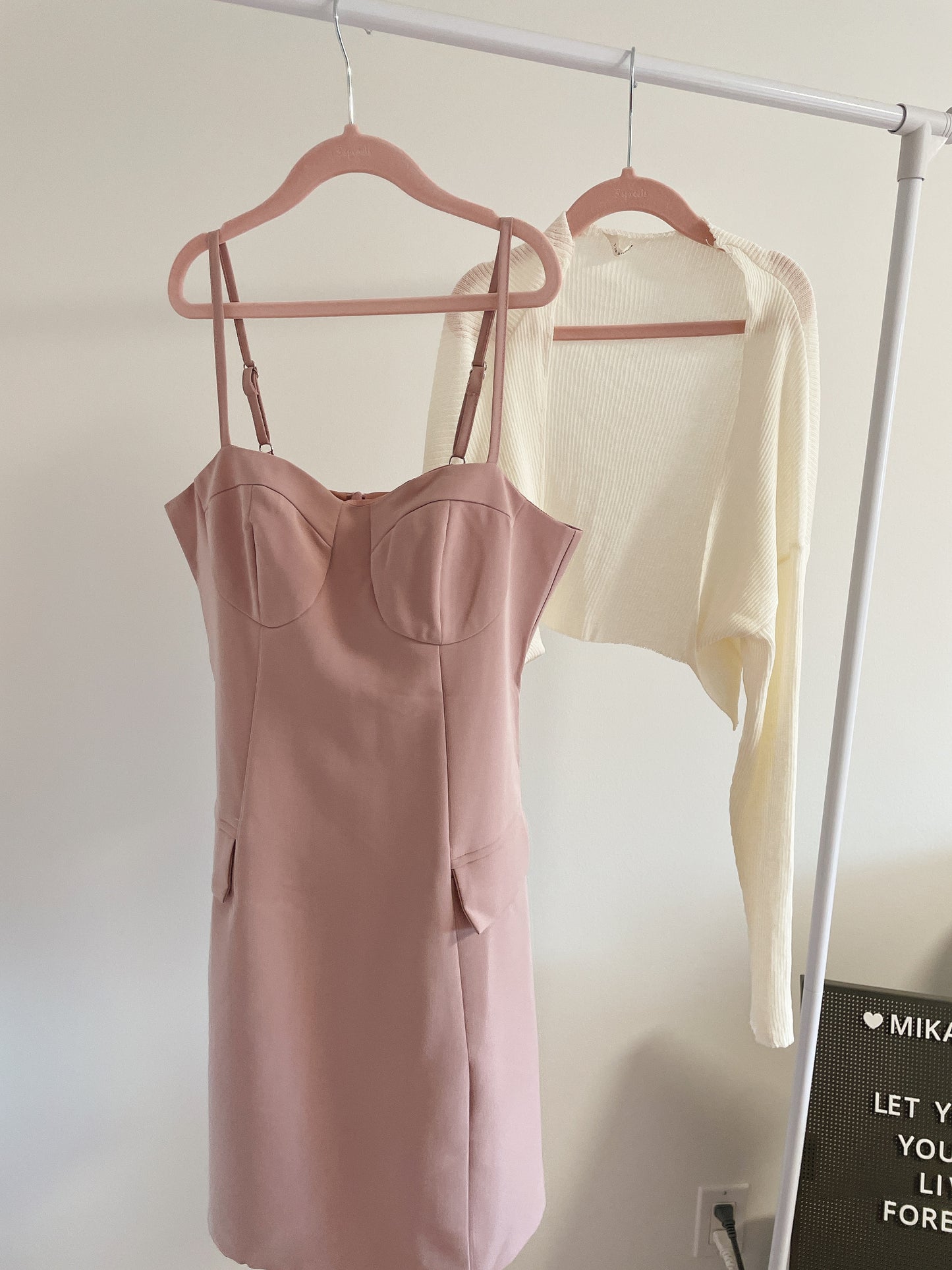 Dusty Pink Dress Set