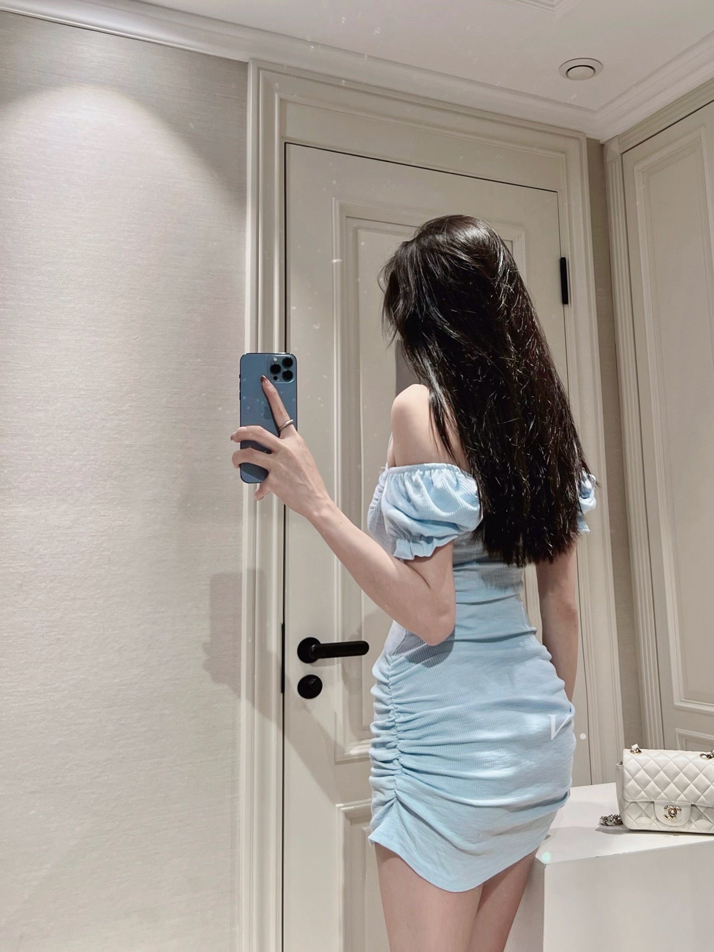 Cute Halter Neck Cotton Dress