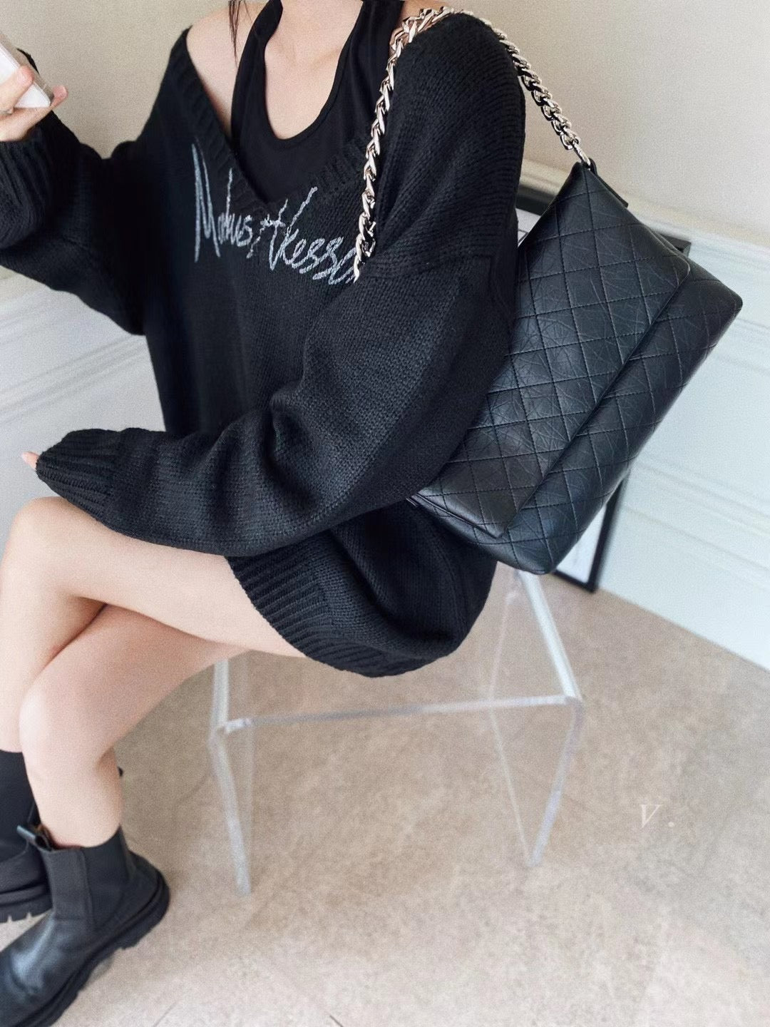Oversized two pieces Sweater Set
