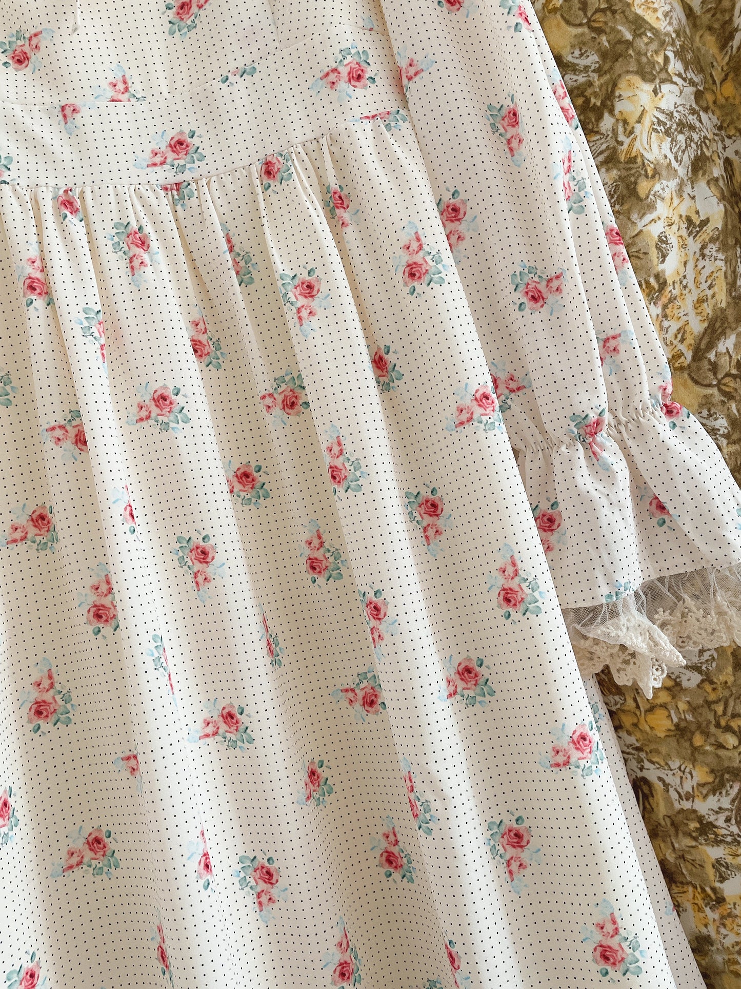 Floral Flounce Collar Dress