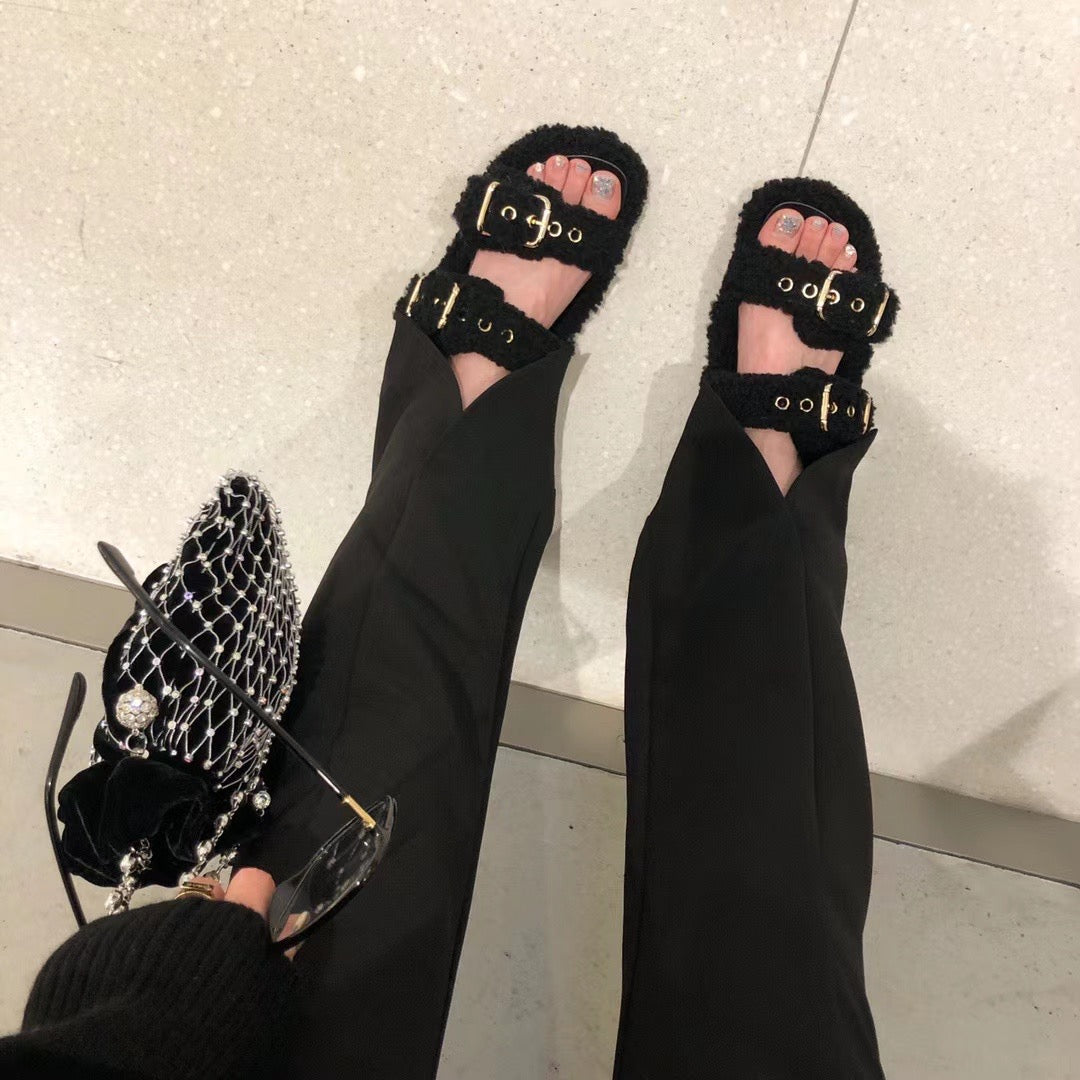 High Rise Boot-Cut Pants
