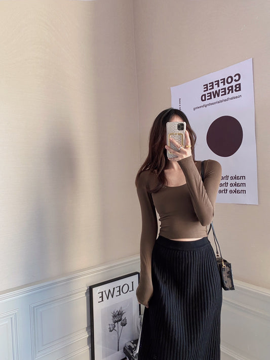 Scoop Neck Cotton Tee