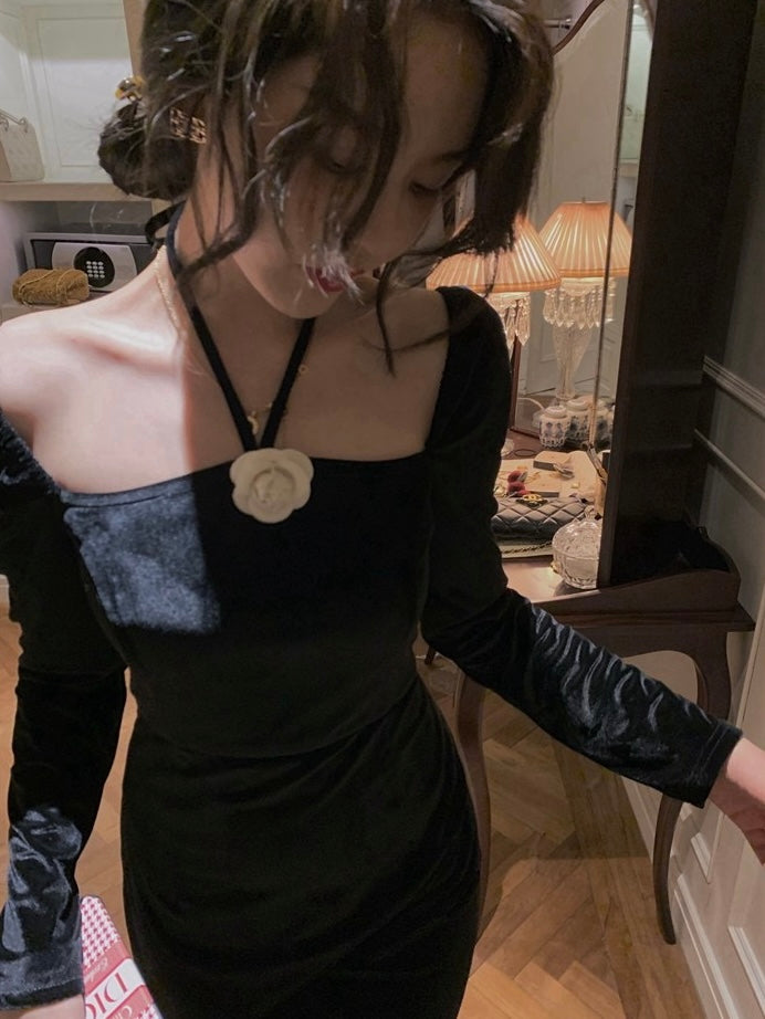 Rosa Soft Velvet Dress