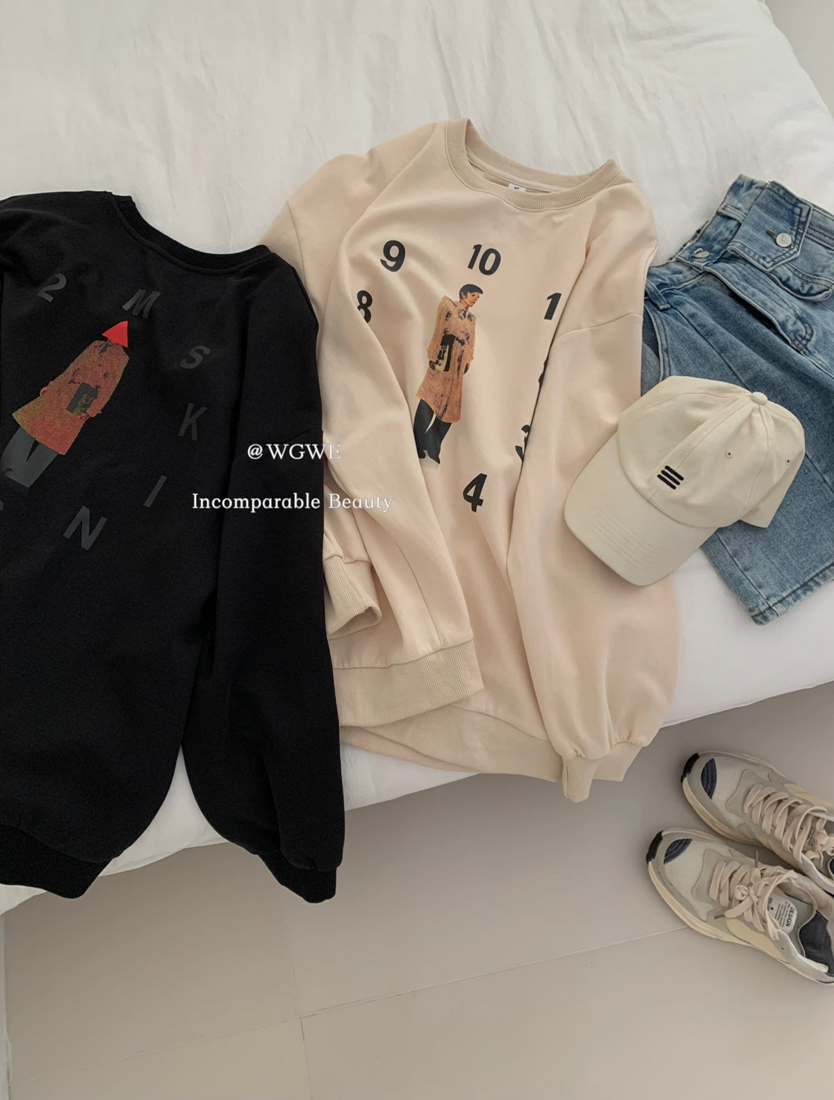 Double Sided Clocks Sweatshirt