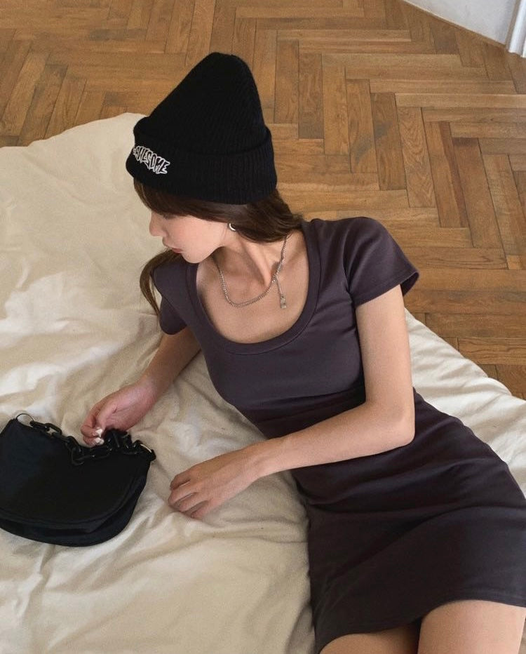 Basic Crew Neck Dress