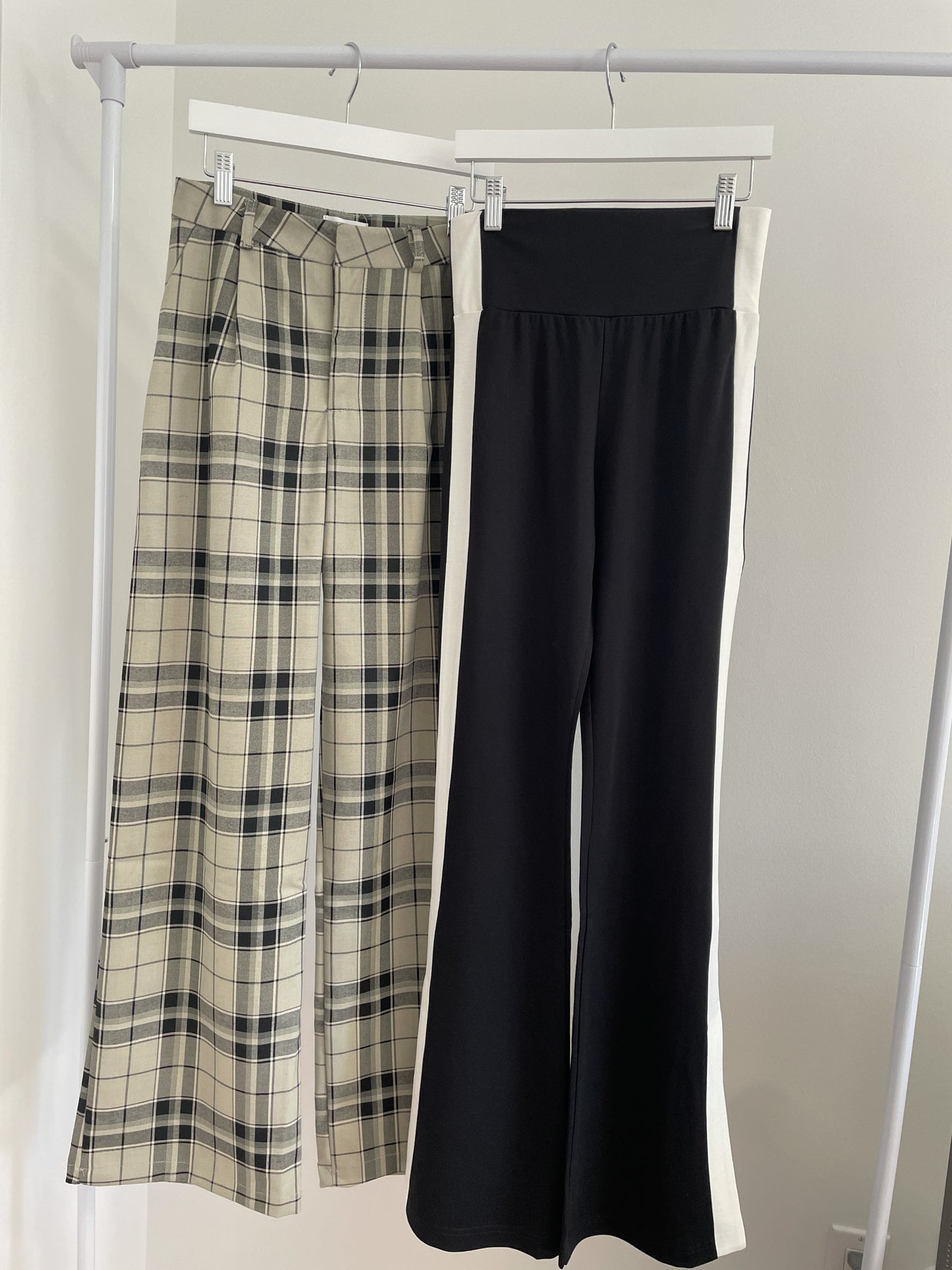 Plaid Cotton Linen Pants