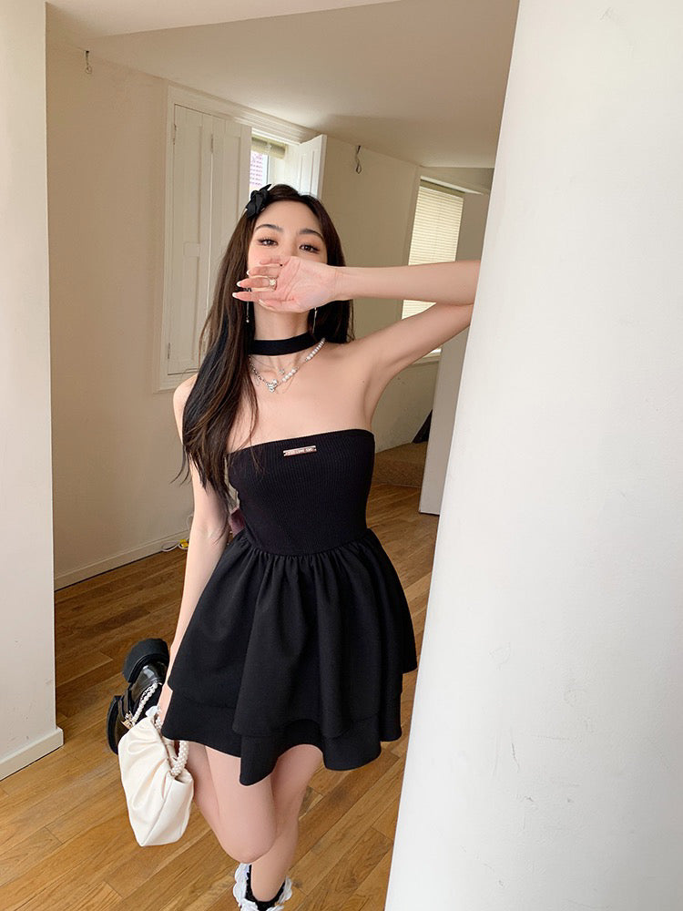 Large Ribbon Layer Tiered Dress