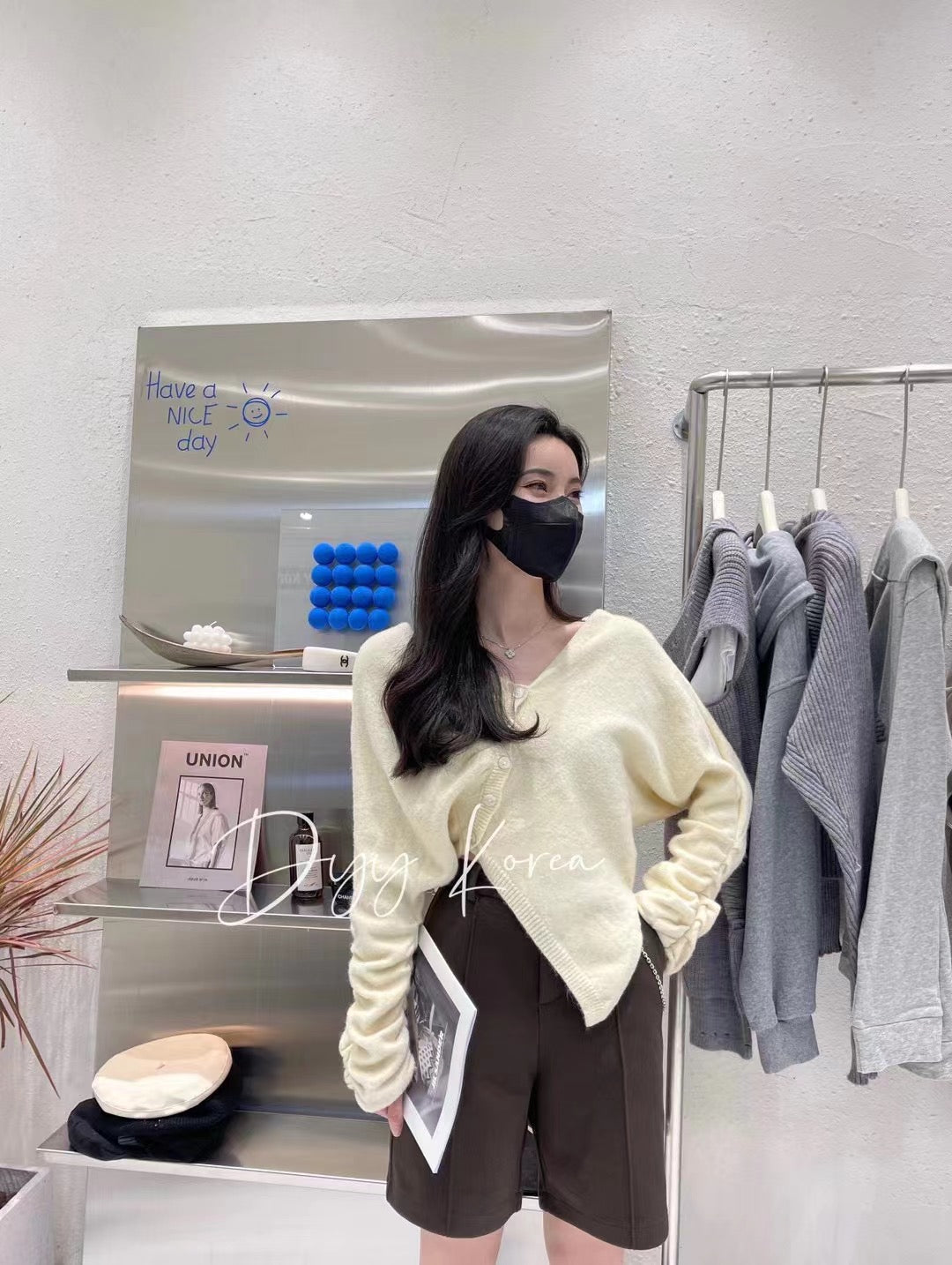 Puff Sleeve Knit Top