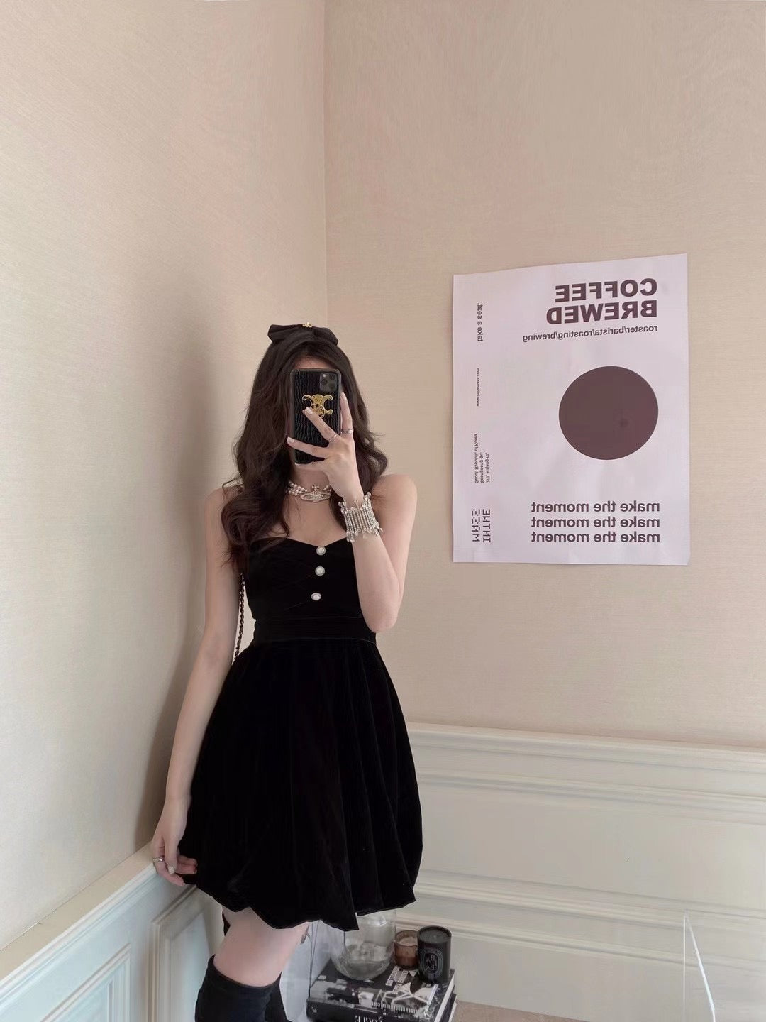 Velvet Princess Bubble Dress