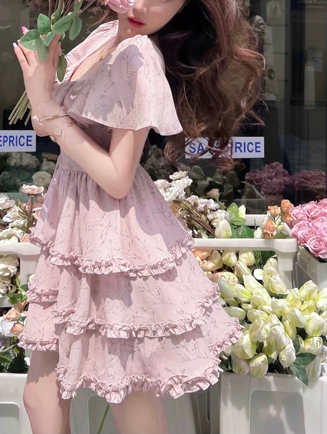 Sakura Layered Dress