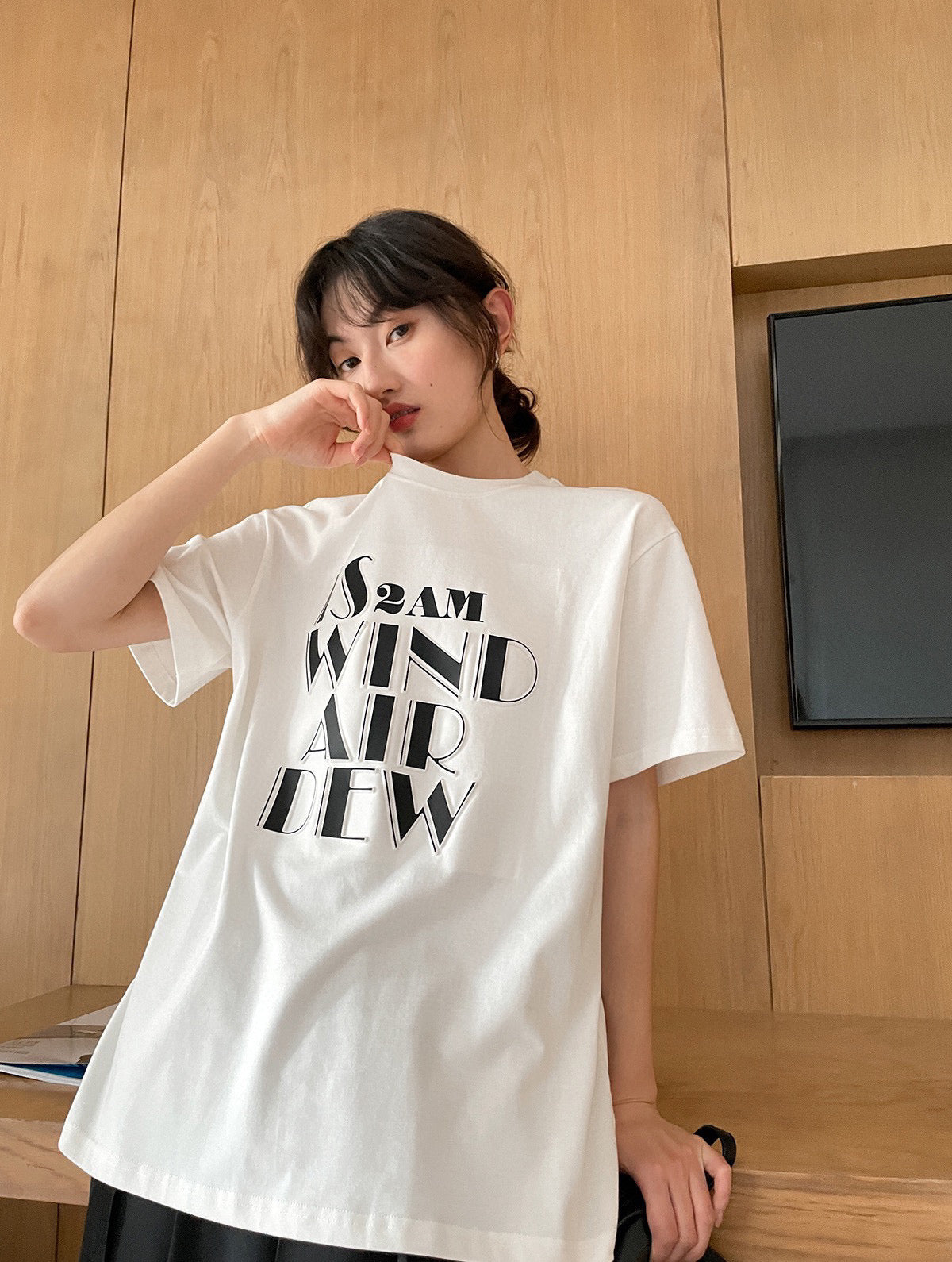 3D Letters Oversized Tee