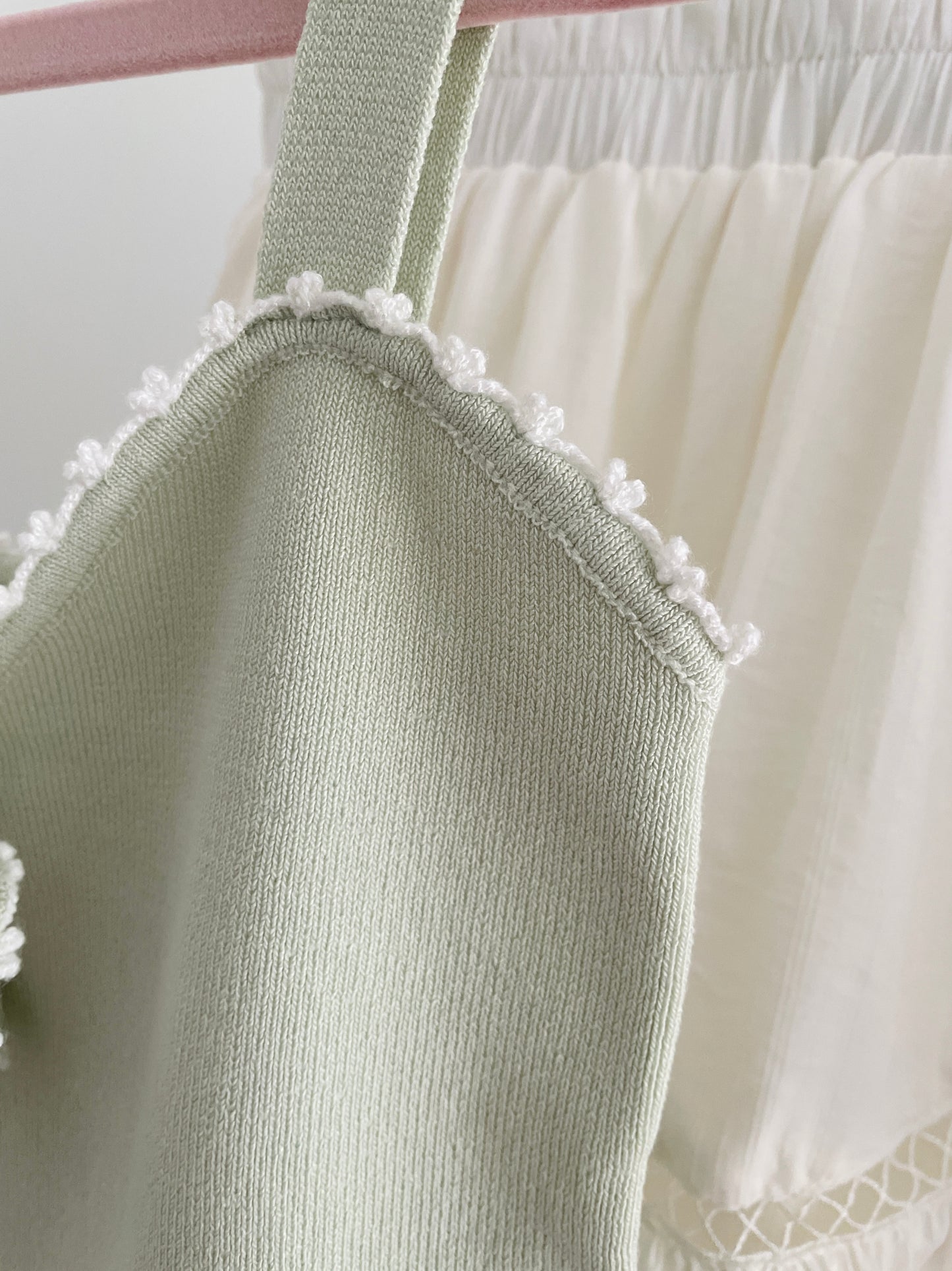 Ribbed Ribbon Cute Camisole