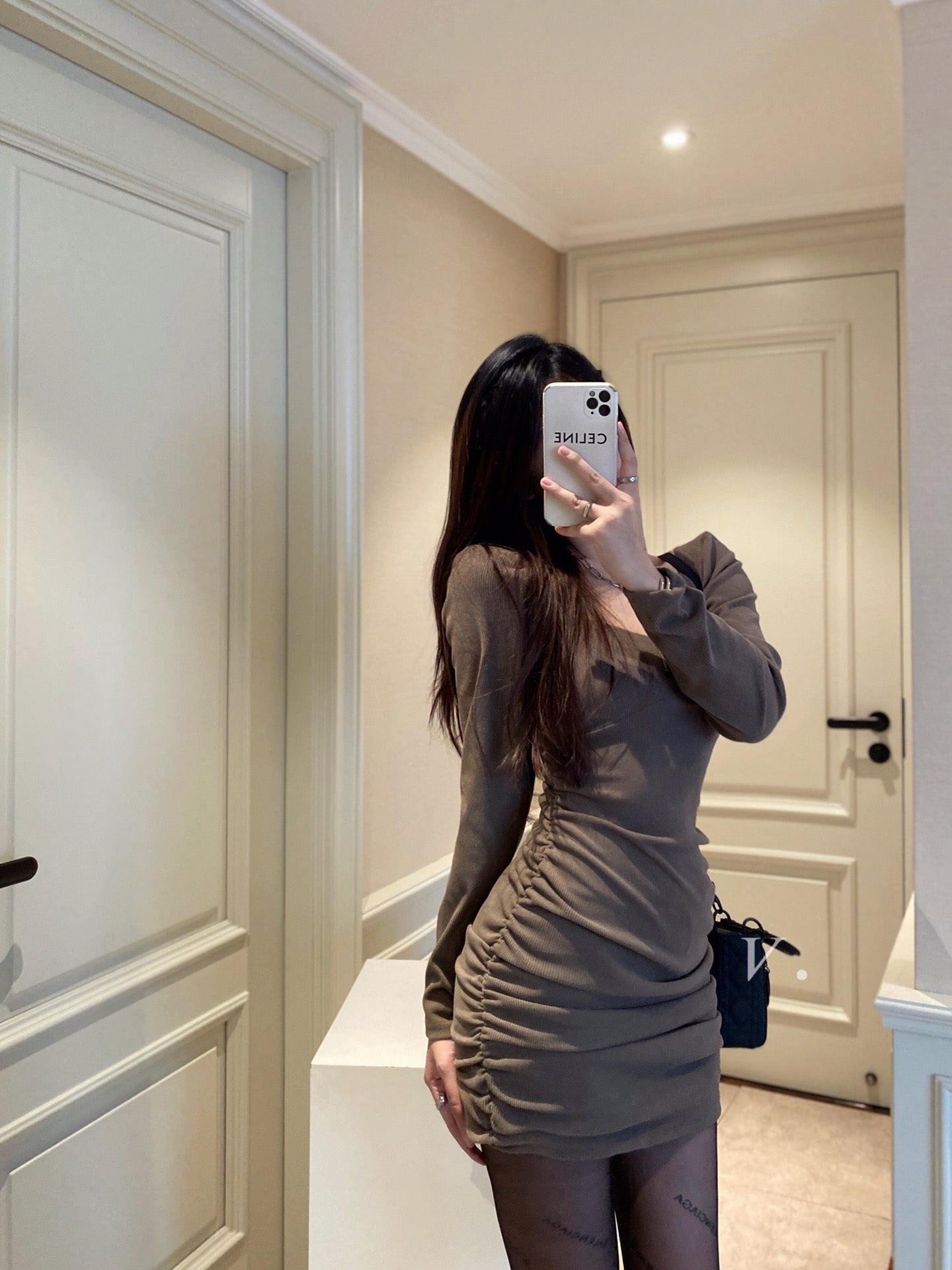 Fleece Lined Bodycon Dress