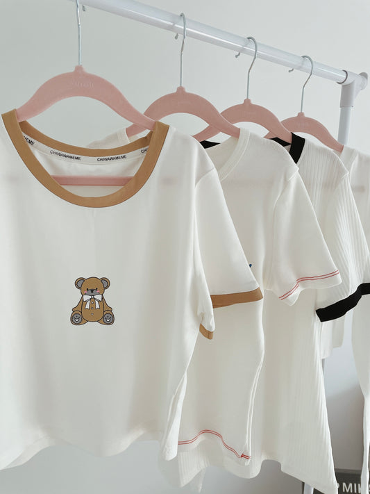 Cute Bear Soft Cropped Tee