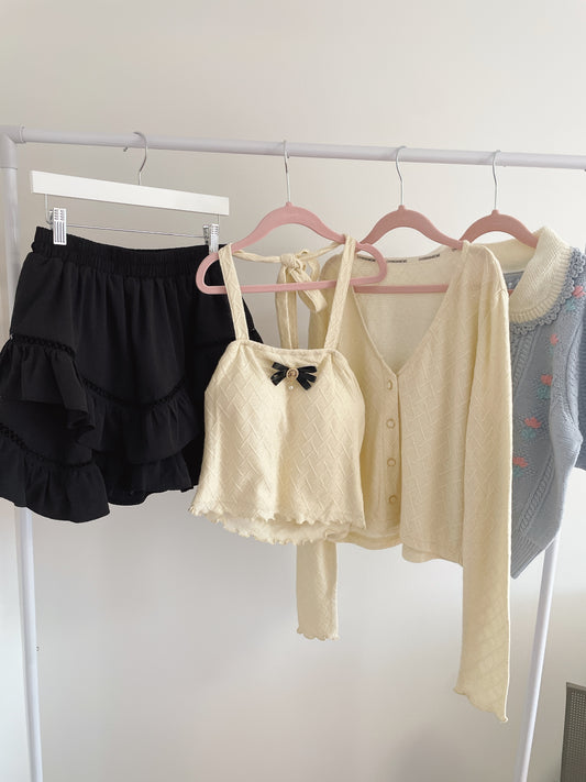 Vintage Soft Knit Halter Neck Top