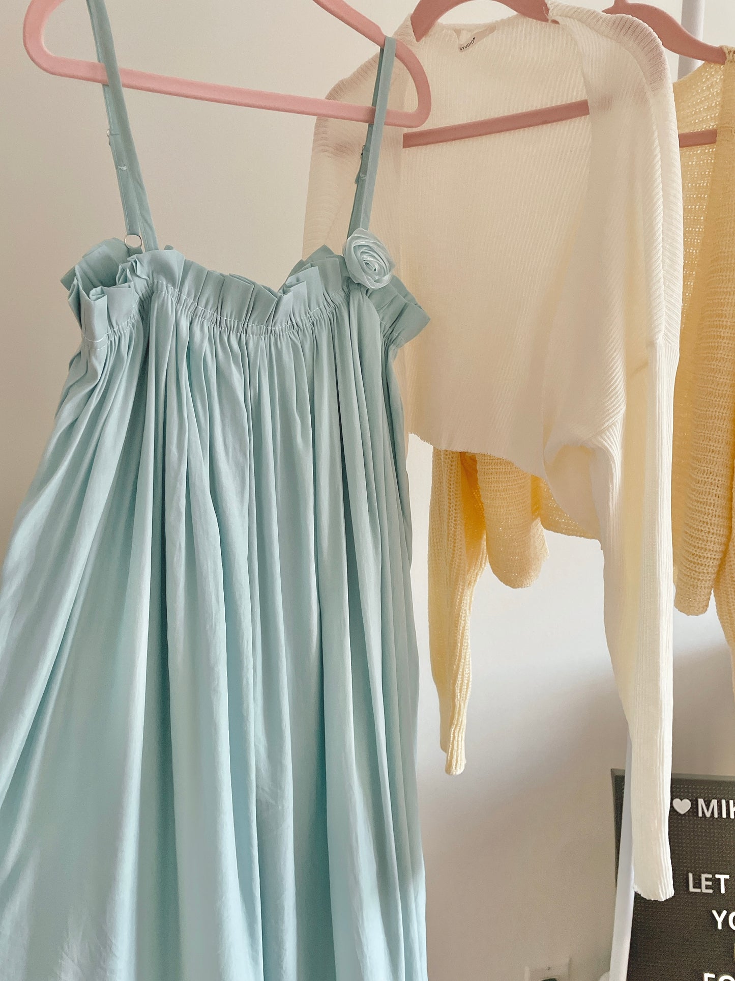 Baby Blue Swing Midi Dress