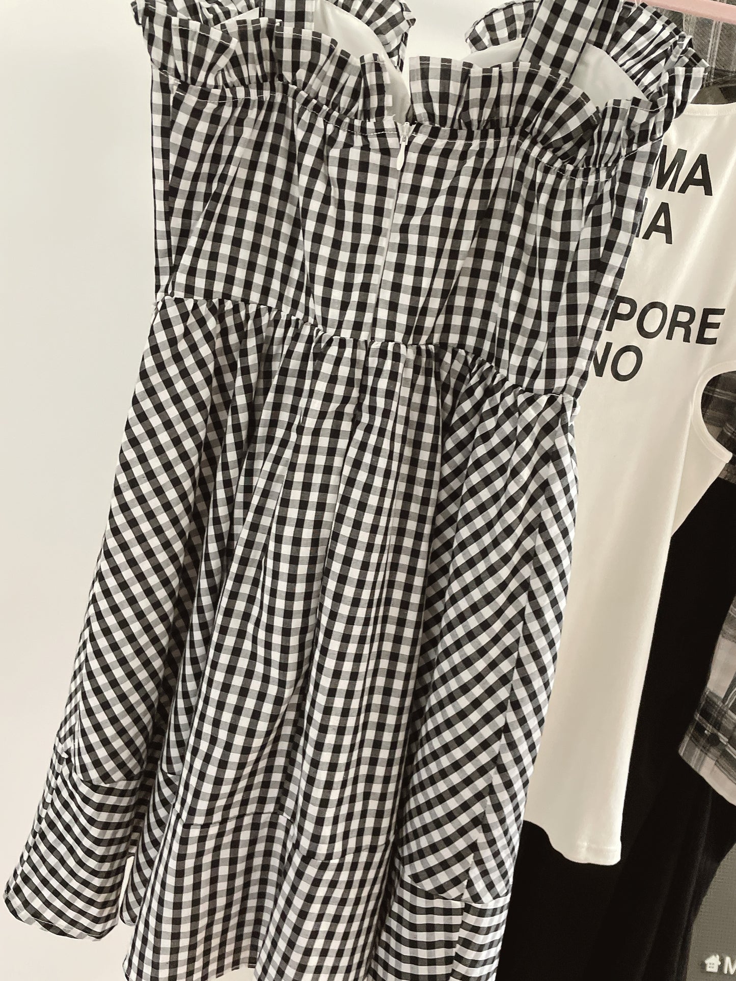 Vintage Plaid Midi Dress