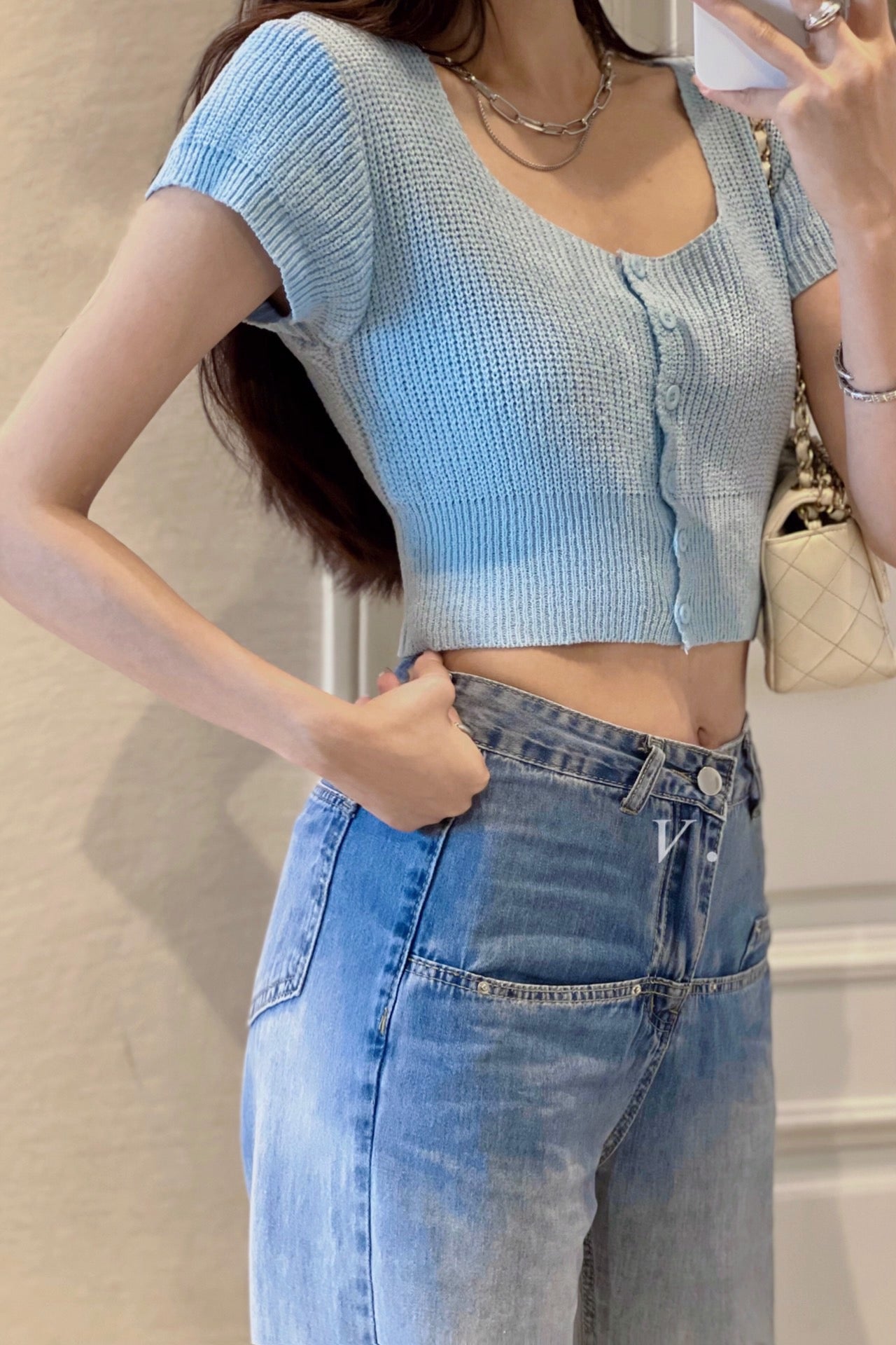 Soft Knit Cropped Top