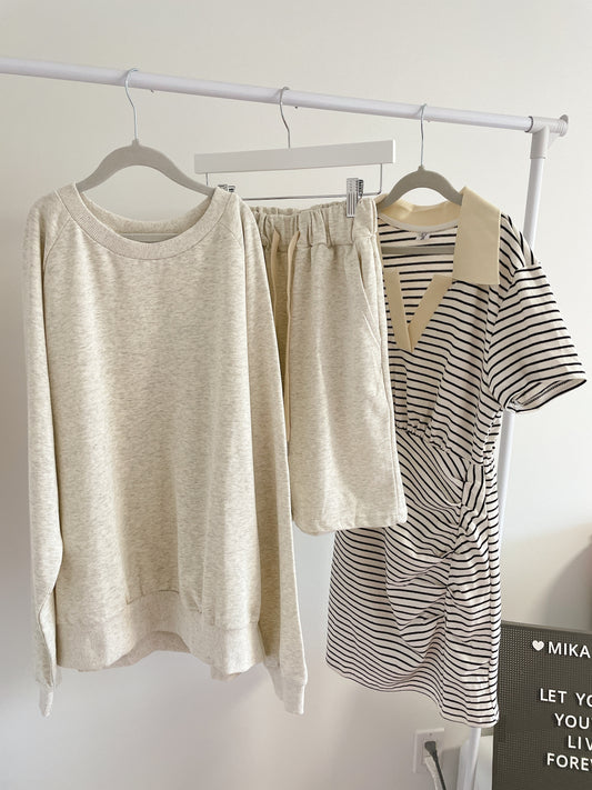 Sweatshirt Shorts Set