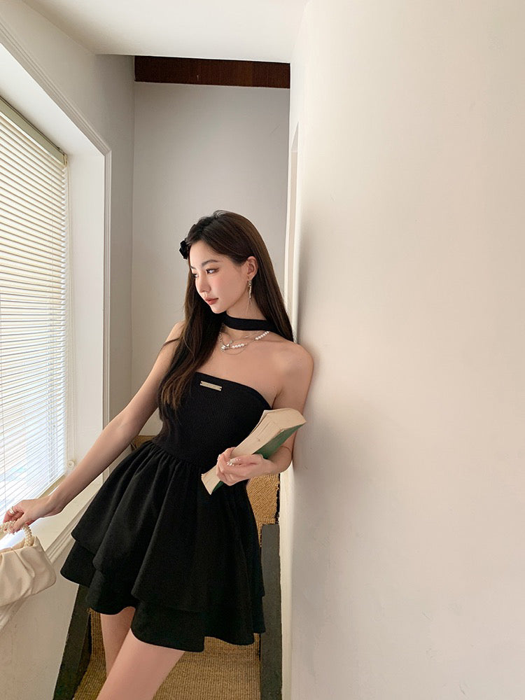 Large Ribbon Layer Tiered Dress