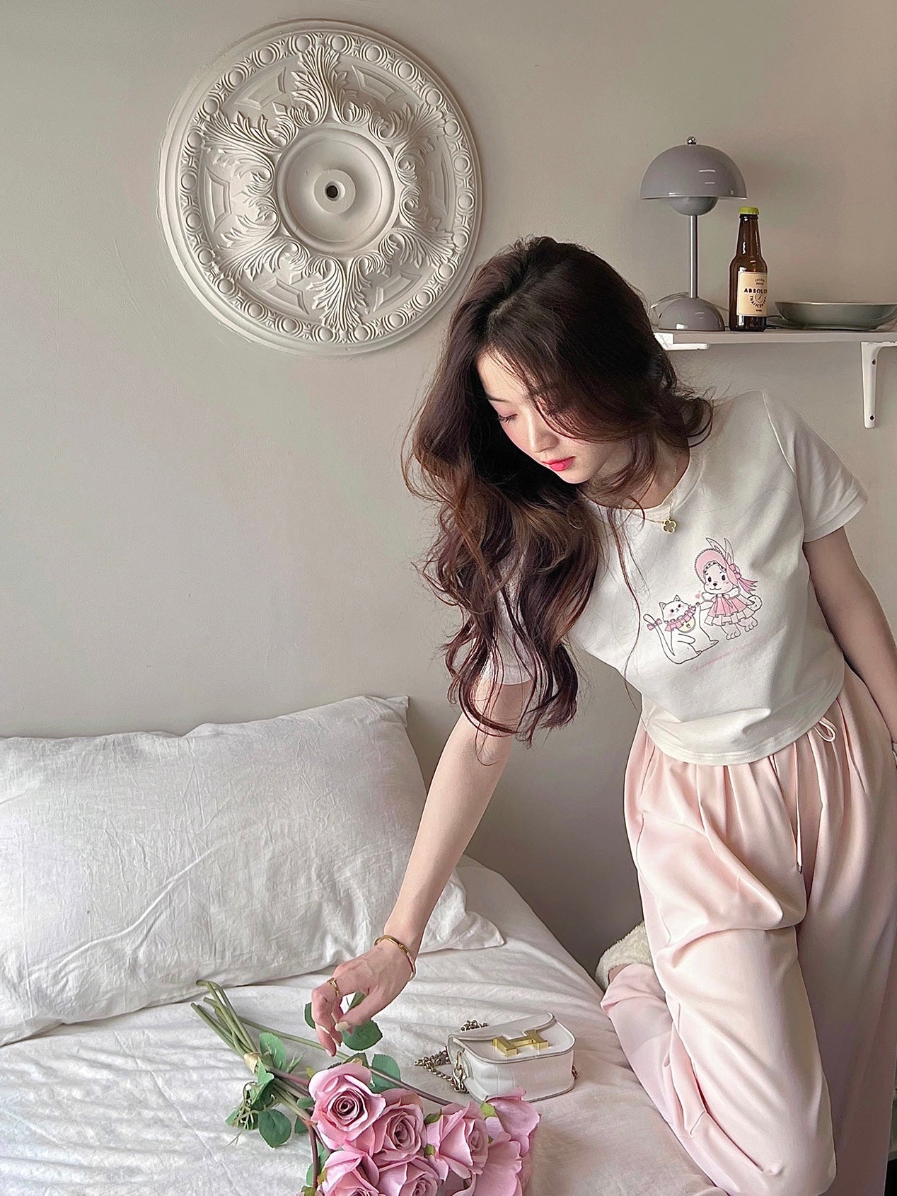 Cute Kitten Cropped Tee